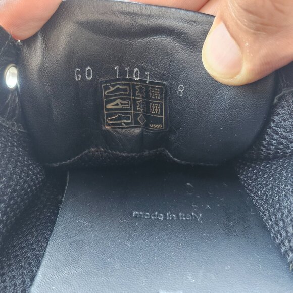 Louis Vuitton Men Sneaker Lace Up Shoes Black Suede/Fabric Upper Made in Italy 8 - Picture 11 of 12